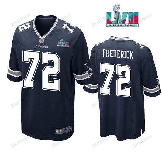 Travis Frederick 72 Dallas Cowboys Super Bowl LVII Super Bowl LVII Navy Men Game Jersey