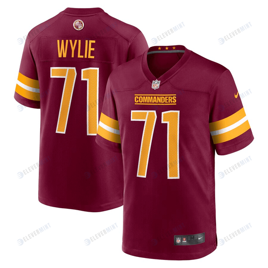 Andrew Wylie 71 Washington Commanders Men Game Jersey - Burgundy