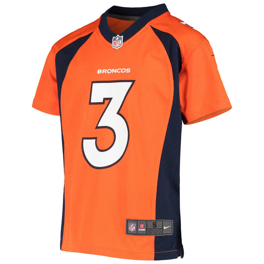 Boys' Grade School Drew Lock Nike Broncos Game Jersey - Orange