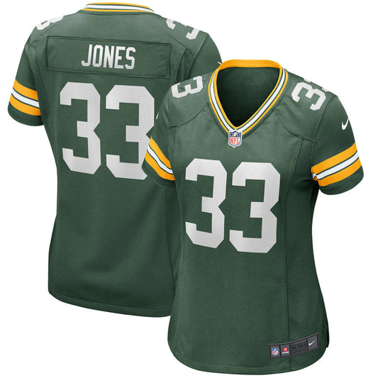 Women's Aaron Jones Green Bay Packers Game Jersey Green