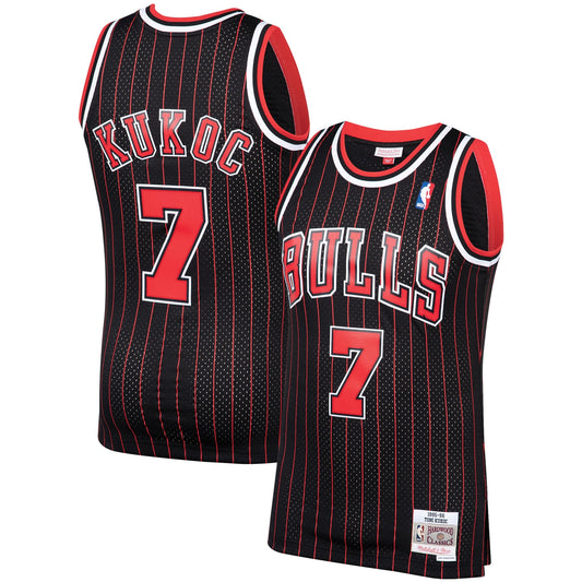 Toni Kukoc Chicago Bulls Mitchell & Ness Hardwood Classics Swingman Jersey - Black