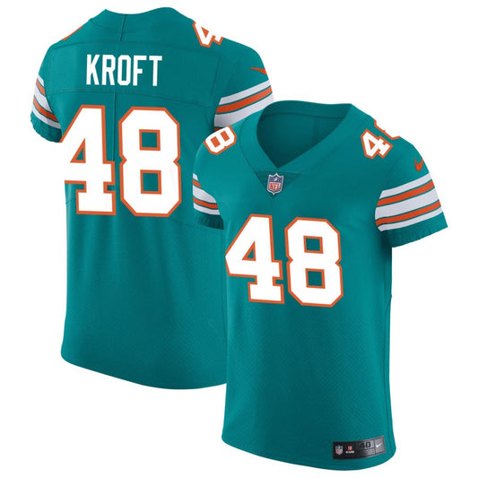 Tyler Kroft Miami Dolphins Nike Elite Vapor Untouchable Jersey - Aqua