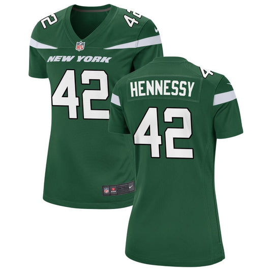 Thomas Hennessy New York Jets Nike Women's Game Jersey - Gotham Green