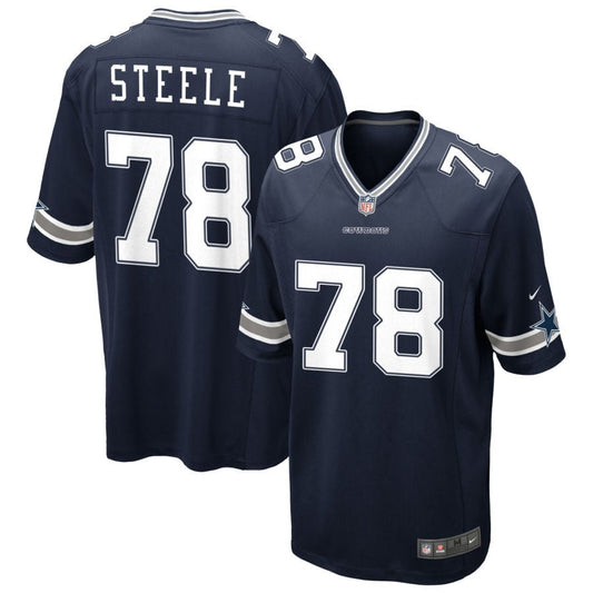 Terence Steele Dallas Cowboys Nike Game Jersey - Navy