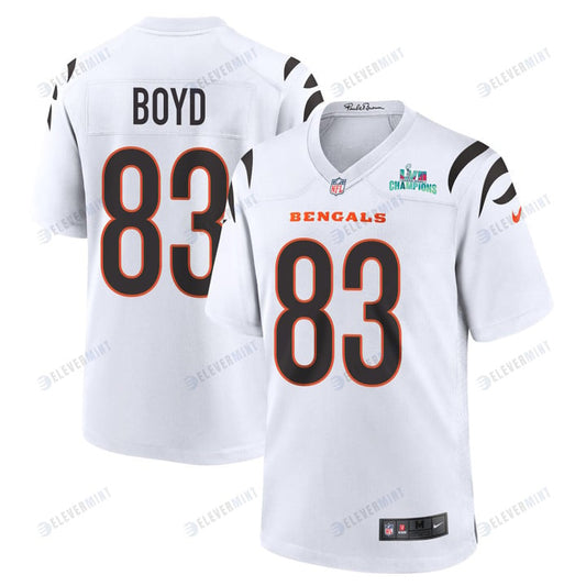 Tyler Boyd 83 Cincinnati Bengals Super Bowl LVII Champions Men Game Jersey - White