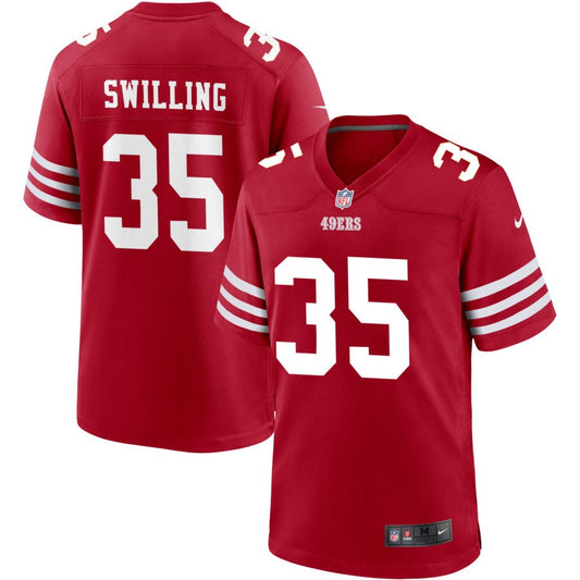 Tre Swilling San Francisco 49ers Nike Youth Game Jersey - Scarlet