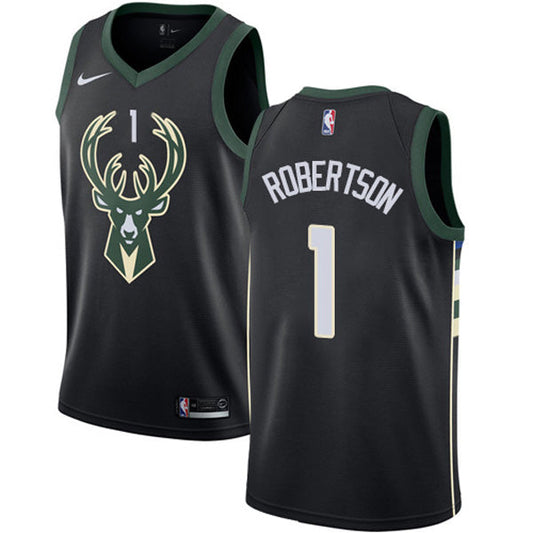 Youth Milwaukee Bucks Oscar Robertson Statement Edition Jersey - Black