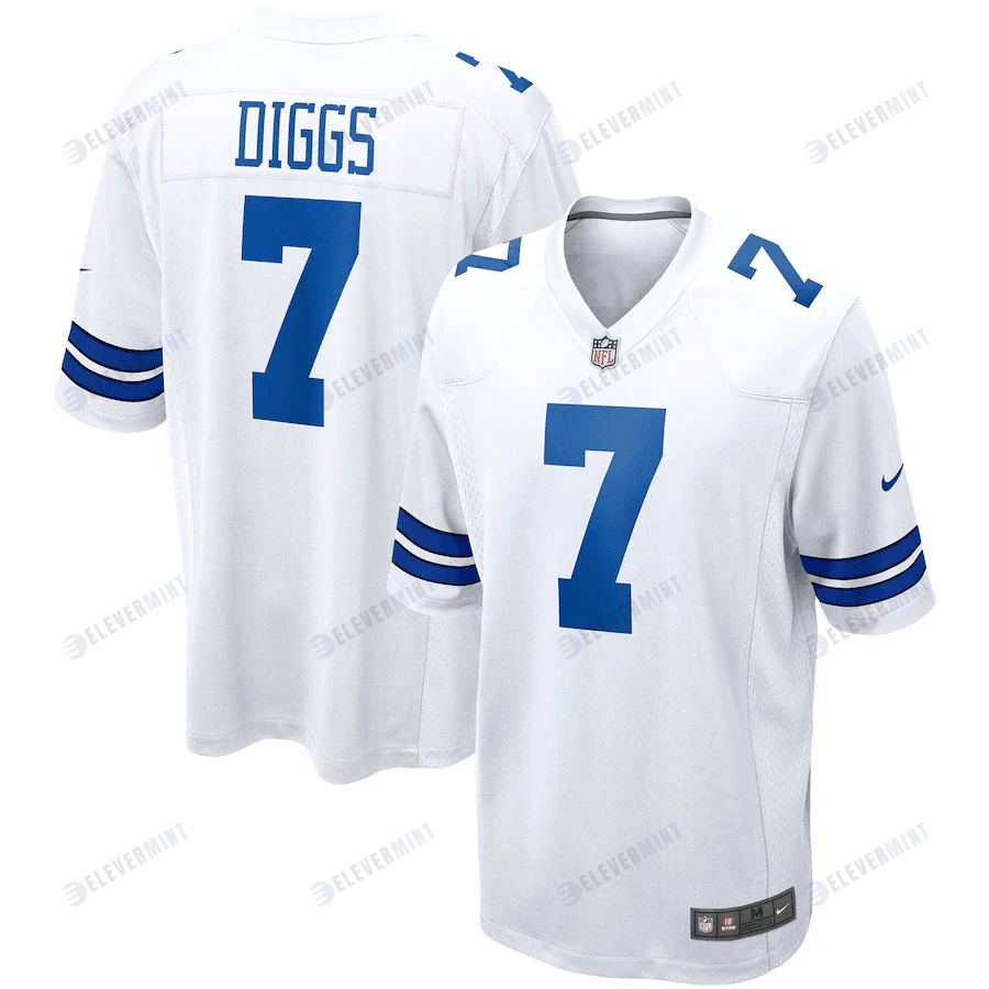 Trevon Diggs 7 Dallas Cowboys Game Jersey - White