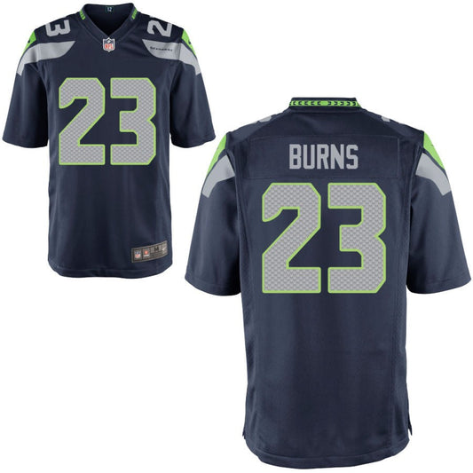 Artie Burns Seattle Seahawks Nike Youth Game Jersey - College Navy