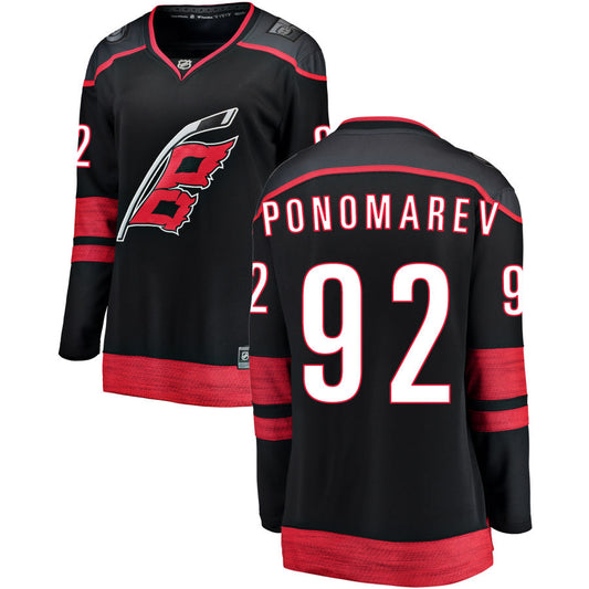 Vasiliy Ponomarev Carolina Hurricanes Fanatics Branded Women's Alternate Breakaway Jersey - Black