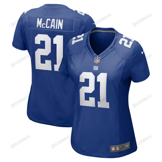 Bobby McCain 21 New York Giants Women's Game Jersey - Royal