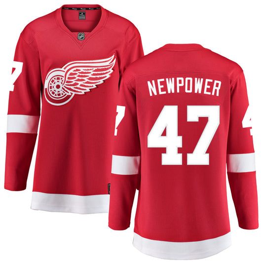 Wyatt Newpower Detroit Red Wings Fanatics Branded Women's Home Breakaway Jersey - Red