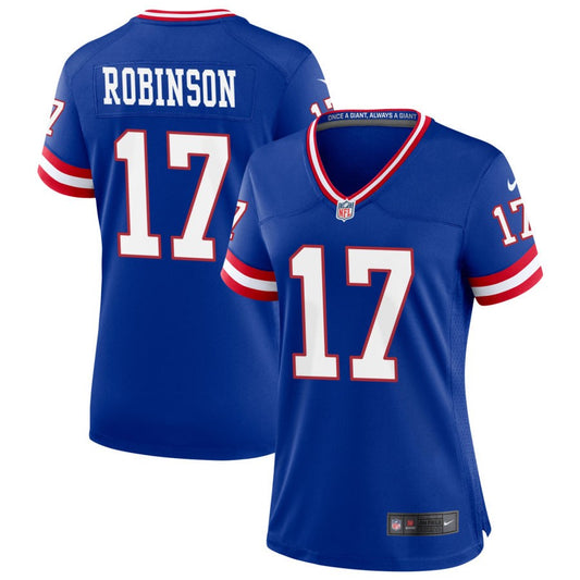 Wan'Dale Robinson New York Giants Nike Women's Classic Game Jersey - Royal