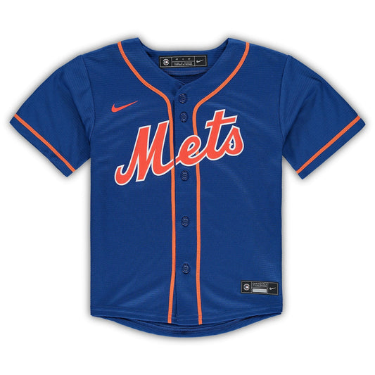 Youth Francisco Lindor Nike Mets Replica Jersey - Blue