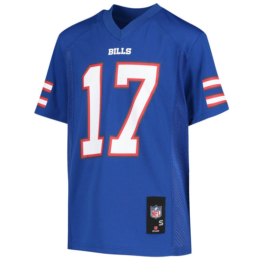 Boys' Grade School Josh Allen Outerstuff Bills Replica Jersey - Blue