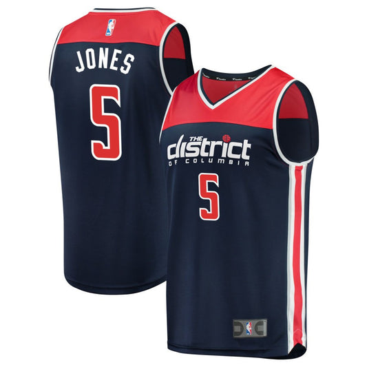 Tyus Jones Washington Wizards Fanatics Branded Fast Break Replica Jersey Navy - Statement Edition