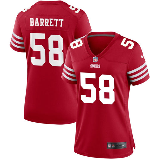 Alex Barrett San Francisco 49ers Nike Women's Game Jersey - Scarlet