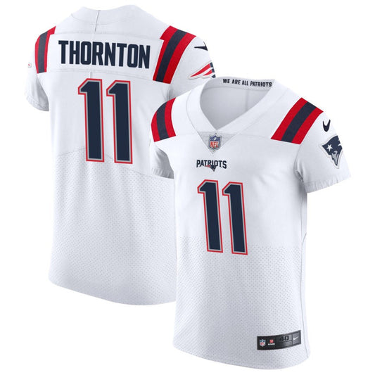 Tyquan Thornton New England Patriots Nike Vapor Elite Jersey - White