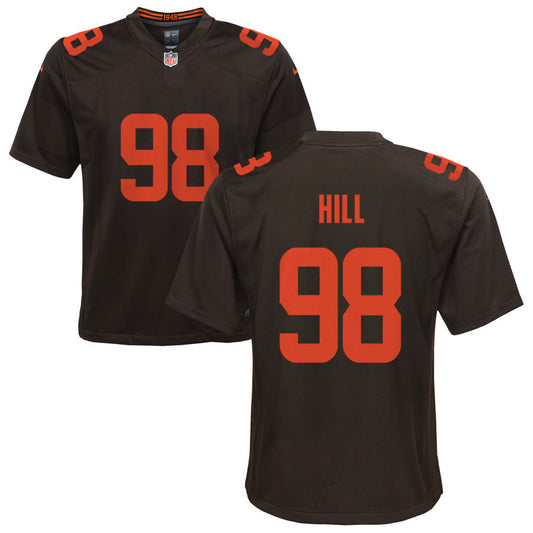 Trysten Hill Cleveland Browns Nike Youth Alternate Game Jersey - Brown