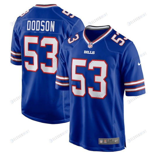 Tyrel Dodson 53 Buffalo Bills Game Player Jersey - Royal