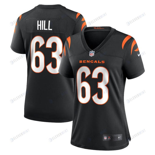 Trey Hill 63 Cincinnati Bengals Women's Game Jersey - Black