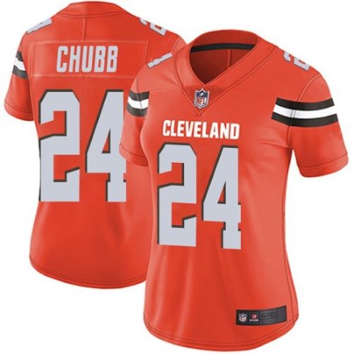 Women's Cleveland Browns Nick Chubb Game Vapor Jersey Orange