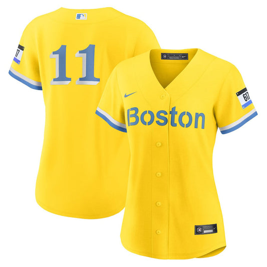 Women's Boston Red Sox Rafael Devers City Connect Replica Jersey - Gold