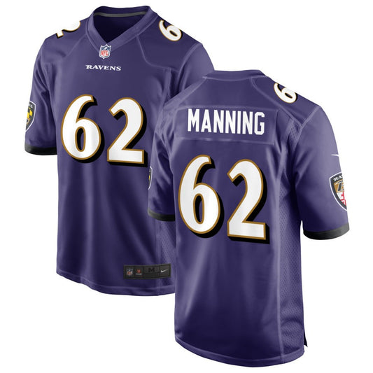 Tashawn Manning Baltimore Ravens Nike Game Jersey - White