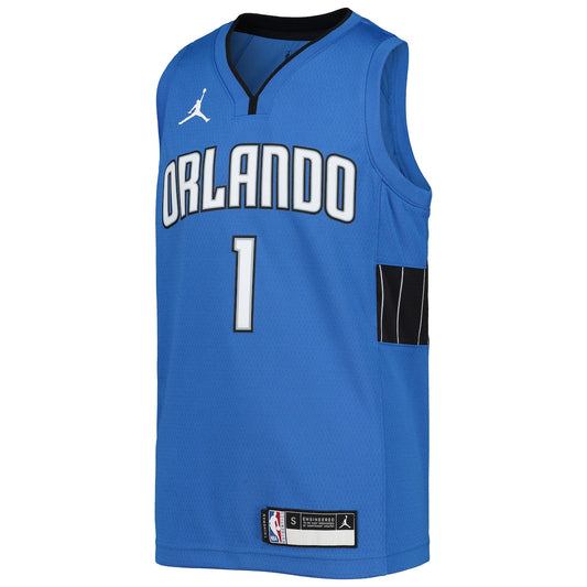 Boys' Grade School Jonathan Isaac Jordan Magic 2020/21 Swingman Jersey Statement Edition - Blue