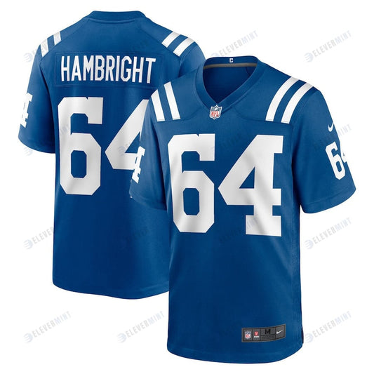 Arlington Hambright 64 Indianapolis Colts Men Game Jersey - Royal