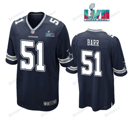 Anthony Barr 51 Dallas Cowboys Super Bowl LVII Super Bowl LVII Navy Men Game Jersey