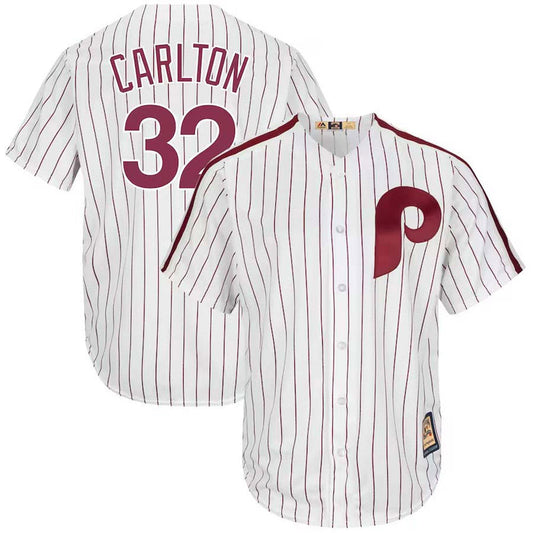 Youth Philadelphia Phillies Steve Carlton Replica Home Jersey - White