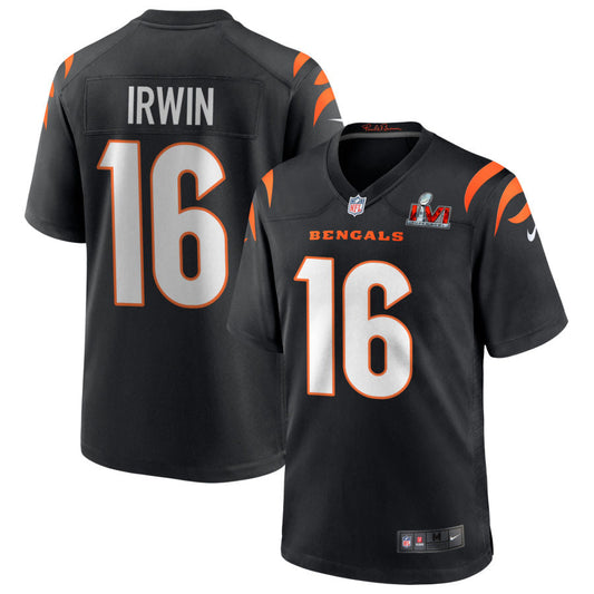 Trenton Irwin Cincinnati Bengals Nike Super Bowl LVI Game Jersey - Black