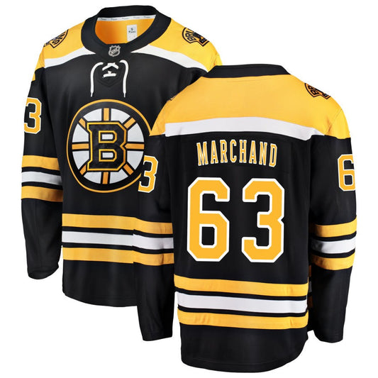 Brad Marchand Boston Bruins Fanatics Branded Home Breakaway Jersey - Black