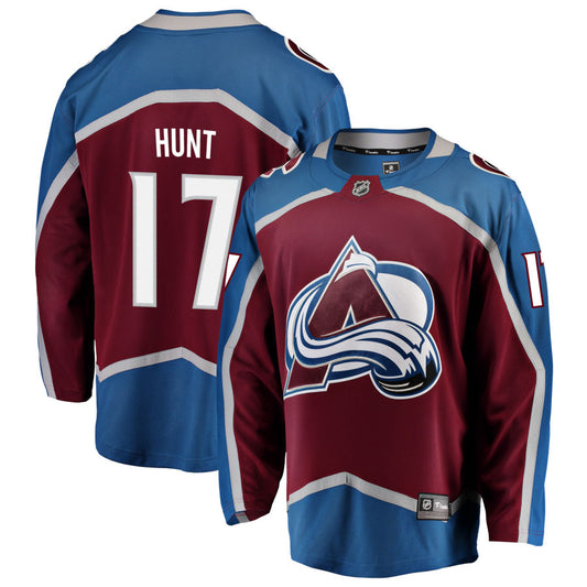 Brad Hunt Colorado Avalanche Fanatics Branded Home Breakaway Jersey - Maroon