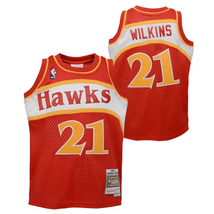 Youth Dominique Wilkins Atlanta Hawks Mitchell & Ness Red 1986-87 Hardwood Classics Swingman Jersey