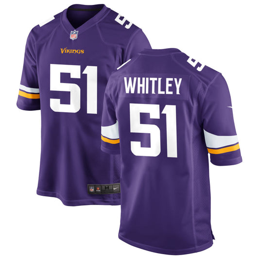 Benton Whitley Minnesota Vikings Nike Vapor Untouchable Elite Jersey - Purple