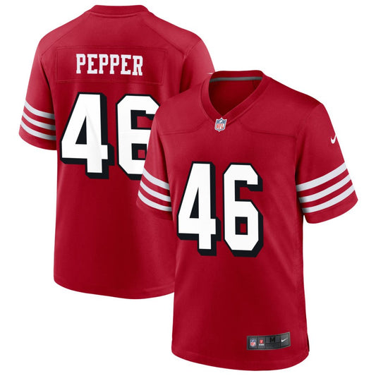 Taybor Pepper San Francisco 49ers Nike Alternate Game Jersey - Scarlet