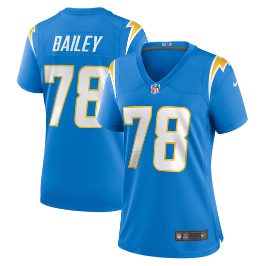 Zack Bailey Los Angeles Chargers Nike Women's Player Game Jersey - Powder Blue