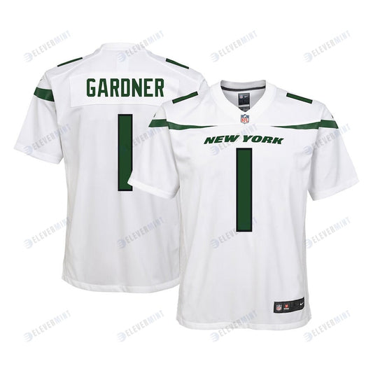 Ahmad Sauce Gardner 1 New York Jets YOUTH Game Jersey - White