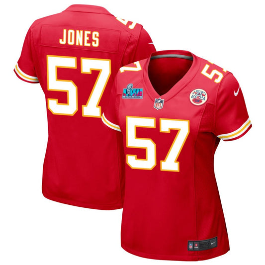 Truman Jones Kansas City Chiefs Nike Women's Super Bowl LVII Game Jersey - Red