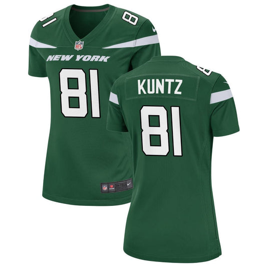 Zack Kuntz New York Jets Nike Women's Game Jersey - Gotham Green