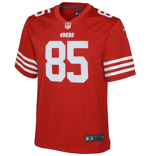 Boys' Grade School George Kittle Nike 49ers Game Jersey - Red