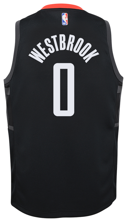 Boys' Grade School Westbrook Russell Jordan Rockets Statement Swingman Jersey - Black