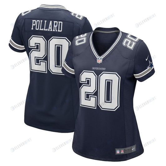 Tony Pollard 20 Dallas Cowboys Game Women Jersey - Navy