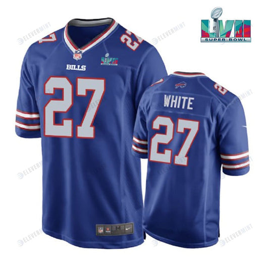 Tre'Davious White 27 Buffalo Bills Super Bowl LVII Logo Game Player Men Jersey - Royal Jersey