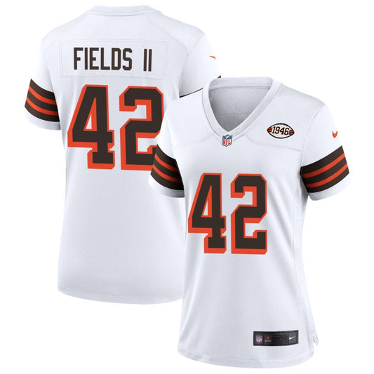 Tony Fields II Cleveland Browns Nike Women's 1946 Collection Alternate Jersey - White